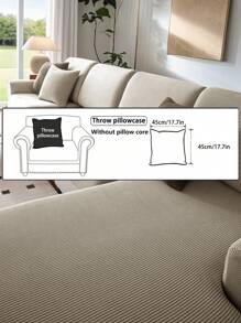 1 szt. Elastyczny wodoodporny pokrowiec na sofę żakardową, pokrowce na sofę modułową, odporne na zużycie, rozciągliwe pokrowce na sofę, zmywalne, miękkie pokrowce na poduszki na sofę, antypoślizgowe pokrowce na meble, pokrowce na sofę dla zwierząt