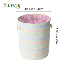 Yiuswoy Yiuswoy Animal Pattern Laundry Basket Foldable Large Storage Basket Thickened Fabric Toys Basket, Home Decor Hamper For Bathroom, Bedroom, Living Room, Playroom, Dormitory
