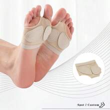 1pair Of Men's And Women's Belly Dance Shoes With Thin Fiber Elastic Clip Toe Latin Ballet Shoe Front Pads - Multicolor - View 4