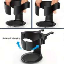 1pc PVC Cup Holder For Car, Adjustable Car Beverage Holder, Universal Portable Beverage Holder With Sponge Pad Design - Suitable For Water Bottles And Cans