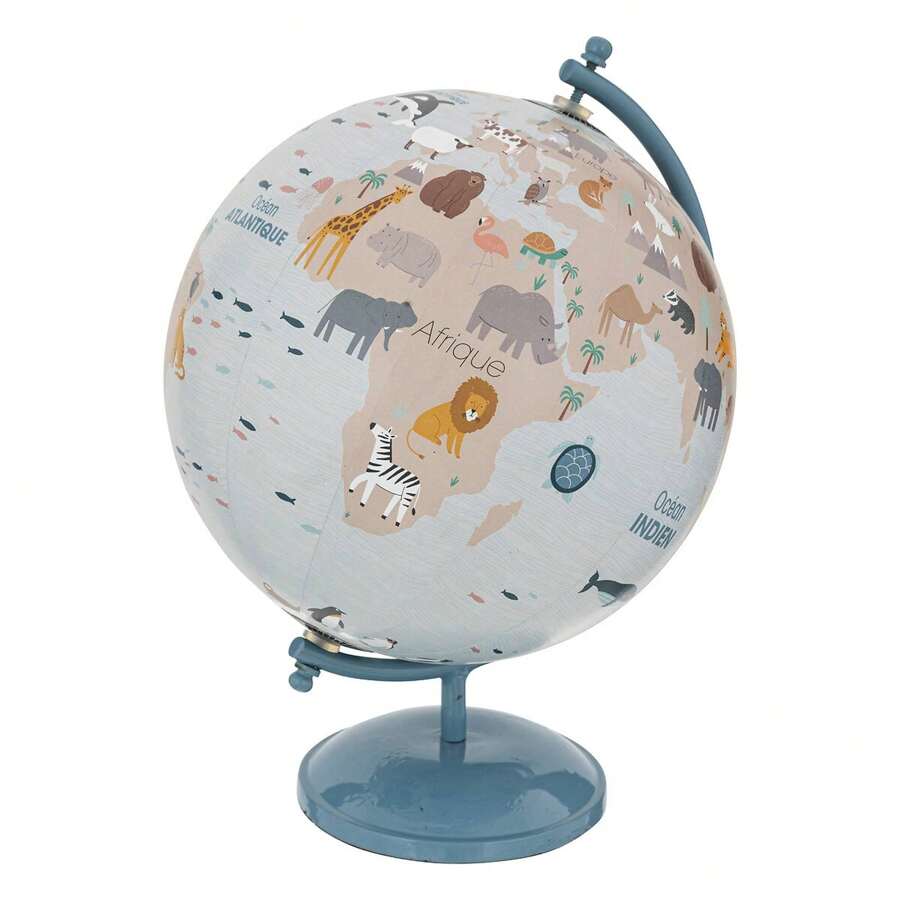 Atmosphera Quả địa cầu dành cho trẻ em có đường kính. Đế kim loại màu xanh 20 cm. Miễn phí vận chuyển 24/72h. - Màu xanh lam - Xem 1