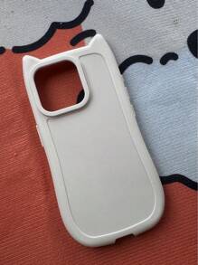Ốp điện thoại mềm màu trắng hình tai mèo dễ thương, tương thích với iPhone 17 Pro Max/17 Pro/17 Air/17/16 Pro Max/16/16 Pro/16 Plus/16e/15/15 Pro Max/15 Pro/15 Plus/11/12/13/14 Pro Max/11 Pro/11 Pro Max/12 Pro/12 Pro Max/13 Pro/13 Pro Max/14 Pro/14 Pro Max/14 Plus, thiết kế tối giản và thanh lịch. - trắng - Xem 5