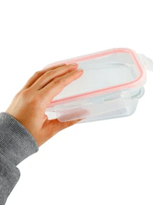 640ml Hermetic Glass Jar For Lunch Boxes With Lock Food Preserving Baby Food Fruit Fitness Anti-Leak Microwave And Freezer Oven Fit Freezing - 無色 - 查看 8