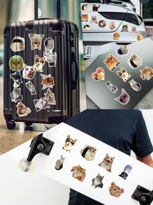 50pcs Of Cat Stickers, Perfect For Decorating Scrapbooks, Notebooks, Phones And Laptops, PVC Stickers Are Tear Resistant And Leave No Residue After Removal. Multifunctional Stickers Add Fun And Color To Your Daily Routine Or Gift Wrapping! - Multicolor - View 10