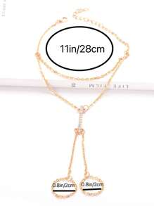 1pc Minimalist Fashion Beach Style Chain Anklet, Suitable For Women Travel Or Gift To Friends