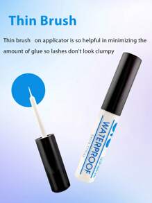 5ml Pegamento para pestañas, de secado rápido y fácil de usar, adecuado para diferentes pestañas postizas, resistente al agua y de larga duración, no se desprende fácilmente - Azul - Ver 5