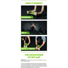 The Split - Core Full Body Workout | Ab Roller Wheel Exercise Equipment | Exercise Wheels For Abs | Abdominal Exercise Equipment For Home - Green1 - View 4