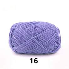 DUWEN 1.5mm Matte Chenille Yarn Doll Thread Handmade Crochet Knitted Material Thin Ice Stripe Thread