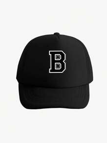 1pc Kid's 26-Letter Baseball Hat, Fashionable And Versatile Mesh Breathable Sun Hat, Suitable For Daily Outings In Spring And Summer, Suitable For Use As A Gift