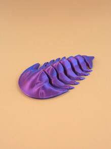 1pc 11cm/4.33inch 3D Printed Trilobite Model, PLA Material Realistic Animal Figurine, Creative Desktop Decor, Prehistoric Life Enthusiast Birthday Gift