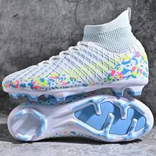 Nuevas zapatillas de fútbol para adolescentes, recomendadas para partidos y entrenamiento escolar, con tacos altos, antideslizante, aptas para adultos y jóvenes, unisex