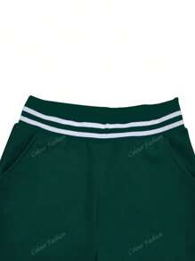 Jaqueta de beisebol feminina, roupa esportiva de cor sólida, roupa esportiva com bolso, conjunto de 2 peças para acampamento ao ar livre, moletom com capuz e cordão, roupa esportiva