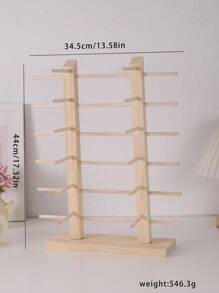 1pc High-Grade Natural Wood Eyeglasses Storage Rack With 1-6 Layers For Displaying Sunglasses And Glasses, Gender Reveal Party, Perfect For Birthdays, Weddings, Parties, The Perfect Gift For Colleagues, Friends, And Family, Back To School