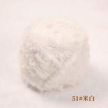 1pc 100g Crochet Yarn Woollen Yarn Thick Wool Imitation Mink Wool Fancy Yarn Thick Wool Hand Woven Yarn Soft Yarn DIY Crochet Knitting Yarn For Clothes, Hats, Scarves, Blanket Comfortable Fluffy Fur Yarn, Fuzzy Yarn Handmade Crochet Lover, Mother's Day Gifts, Birthday Decorations