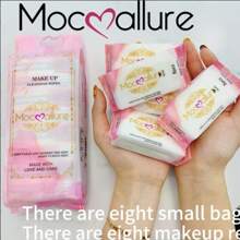 8pieces/Pack,Makeup Remover Wipes - 粉色 - 查看 1