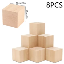 4/8/12 Pcs Basswood Carving Blocks, Basswood For Carving - Large Woodcarving Blocks 2"X2"X2", Wooden Crafts Blank Basswood Carving Blocks - Craft Wood Blocks