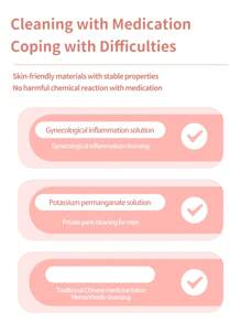 Cofoe Set de 5 piezas de 180ml Dispositivo desechable de irrigación perineal, cuidado íntimo femenino, herramienta portátil de lavado de partes íntimas para higiene femenina - Blanco - Ver 7