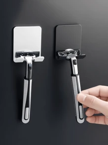 10pcs Multi-Function Power Plug Hooks, Manual Razor Hooks Without Drilling, Razor Storage Rack - Multicolor - View 4