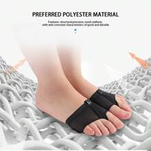 1pair Of Men's And Women's Belly Dance Shoes With Thin Fiber Elastic Clip Toe Latin Ballet Shoe Front Pads - Multicolor - View 5