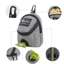 Sac à friandises pour dressage de chien portable, sac à friandises pour animaux de compagnie pour l'extérieur, sac à récompenses pour chiots, sac à ceinture pour sacs à déjections canines, accessoires pour animaux de compagnie