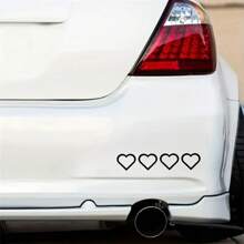 1pc Love Car Sticker, Self Adhesive Glitter Love Pattern For Car, Laptop And Home Decoration - one-size - View 5