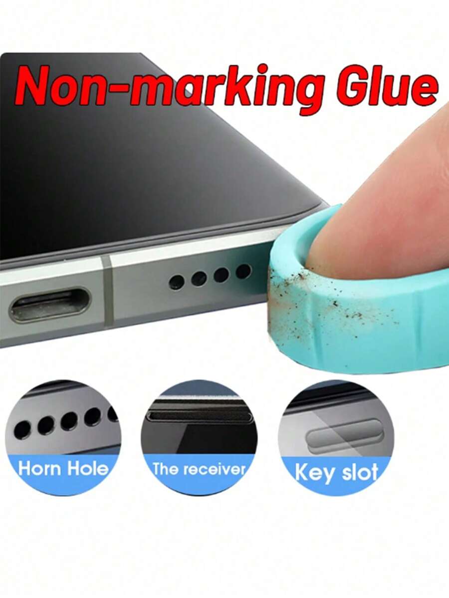 1 pezzo Gel per la pulizia della polvere del telefono, utensile per la pulizia del telefono per rimuovere la polvere dalle fessure del telefono e degli auricolari