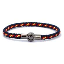 51Luckind Simple Dseign Hand Braided Rope Mixcolor Bracelet Black Magnetic Bracelet For Men Cool Armband Jewelry