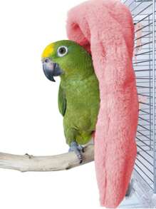 Manta con nido de pájaro de invierno cálida, decoración de jaula para periquito, carpa colgante para animal pequeño - Multicolor - Ver 8