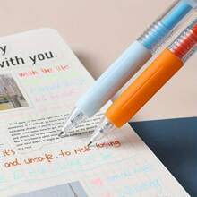 8pcs Mixed Color Gel Pen, Simple Portable Gel Rollerball Pen For Office, School, Student Back To School - Multicolor - View 5