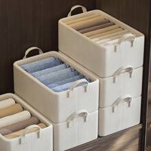 1 stuk bureau-organizerbox, opvouwbare opbergmand van bamboevezels en staal, geschenkdoos, opbergmand voor kleding/speelgoed/snacks, badkamerdecoratie, zomer, terug naar school