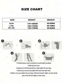 Tất chân trần in hình bướm co giãn cao thời trang, quần bó da thoáng khí, quần legging cỡ lớn cho nữ - màu đen - Xem 6