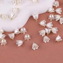 10/20/30 件 ABS 铃兰花吊坠、圣母玛利亚的眼泪、五月铃 - 非常适合制作珠宝、DIY 时尚项链、手链、手机链和珠饰工艺品用品 - ，适合创意项目的闪亮珠子！ - 吊墜 - 查看 2