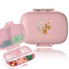 Filcowe wiszące torby do przechowywania na sofę i stolik nocny, projekt z otwartą pokrywą, organizer oszczędzający miejsce na niezbędne rzeczy, telefon, pilot, chusteczki - idealny do wystroju domu i łatwego dostępu, otwarte pojemniki do przechowywania do organizacji domu, torba na leki, przenośny zestaw pierwszej pomocy, urocze etui na tabletki, wakacje, podróże, kemping, organizer na tabletki - Różowy - Zobacz 23