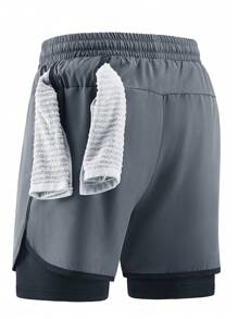 2 Stücke Damen Sommer Sportshorts, integrierte Sicherheitsshorts, geeignet für Yoga, Radfahren, Training, Fitness, Laufen