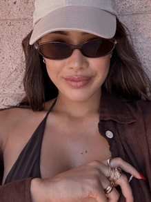 Retro Fashionable Full Rim Fashion Glasses, Versatile New Style For Summer Beach Vacation,Outdoor,Travel Shades Casual Style Oval Frame For Going Out Outfit,Back To School - Tortoiseshell - View 7