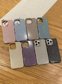 亮片 1 件奢华闪亮兼容 14/13/12/11 Pro Max 柔软 TPU 防震保护手机壳，送给女朋友/男朋友的生日礼物