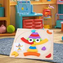 学龄前儿童智力玩具图形玩具儿童幼儿木制创意块地理板拼图蒙特梭利木制玩具 3d 木制拼图蒙特梭利玩具木制学龄前智力玩具教育木制玩具蒙特梭利木制拼图儿童益智玩具好玩的木制玩具好玩的木制拼图功能性木制玩具木制地理板拼图教育智力玩具儿童益智玩具 - 彩色 - 查看 13