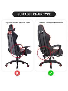 2pcs Corn Kernels Style Splatter-Proof Simple Gaming Chair Cover Dust Cover For Swivel Office Computer Chair & Racing Chair Set