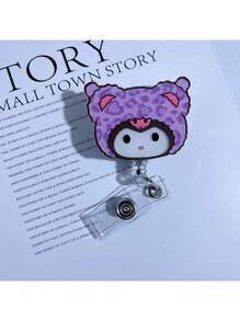 Sanrio 1 Sanrio Hello Kitty And Friends Acrylic Scalable ID Badge Clip - Durable PMMA Material, Cartoon Character Design, Suitable For Doctors, Nurses, And Teachers (Style And Color Random)