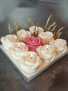Rose Candle - 1 Piece Rose-Shaped Scented Candle For Home Decor, Birthday Gifts, And Holiday Crafts