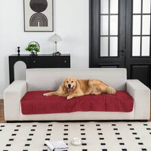 1 件宠物沙发套毯，防水宠物沙发保护套，适用于 1-4 座家具沙发，超声波沙发垫 - 黑色 - 查看 5