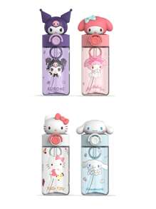 Sanrio 1pc Sanrio Kuromi Water Bottle Water Cup, 500ml Straw Cup,For Outdoor, Camping,Easy To Carry,Holiday Gifts, Birthday Gifts, Party Gifts,Cute Student High Bounce Straw Cup,High Aesthetic Water Cup
