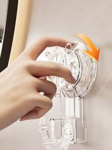 1 件装旋转真空吸盘浴室挂钩，强力粘合，无损，无需钻孔，适用于厨房、浴室壁挂 - 彩色 - 查看 2