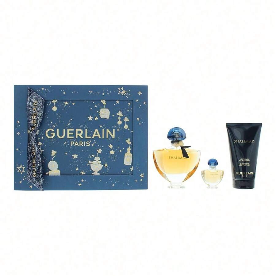 Guerlain Shalimar Eau De Parfum 50ml + 5ml + Body Lotion 50ml Gift Set - Oriental Spicy - View 1