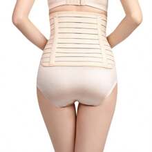 berrybasicz Hook And Loop Allows For Free Adjustment! Postpartum Abdominal Tightening And Smoothing Dual-Use 360 Degree Segmented Pressure Shaping, Easy To Breastfeed, Waist Protection, Prolonged Sitting And Acid, Gentle Abdominal Tightening And Shaping, Making You A Healthy And Spicy Mother. Breathable And Anti Roll Edges, There Are Also Pelvic Belts Available For Purchase In The Store - Apricot - View 5