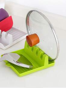 Rejilla multifuncional de cocina para almacenar utensilios - Estante de apoyo para espátulas, cucharas, palillos, tapas de ollas, tapas y platos. Organizador de cocina esencial para el hogar
