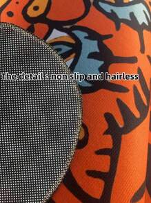 1 tấm thảm hình con hổ không đối xứng cho đầu giường phòng ngủ, thảm cá nhân hóa, trang trí phòng - Màu Cam cháy - Xem 11