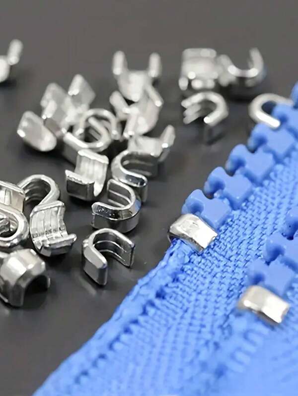[Zipper Repair Accessories] 20/50pcs 5# Zipper U-Code Zipper Accessories - Repair Zipper To Prevent Puller Falling Off - Clothing And Bag Closure Stopper Repair Accessories