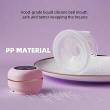 Extractor de leche portátil, función de memoria, recargable, con modo de masaje y extracción, 24 mm, color blanco, pantalla LCD, extractores de leche eléctricos manos libres con 2 modos, 9 niveles, 1 - Rosa Pálido - Ver 9