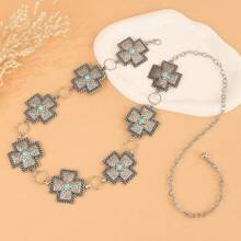 Fashionable Sexy Charm Minimalist Beach / Nightclub Alloy Waist Chain, Single Layer Body Chain, Cross-Shaped Waist Chain